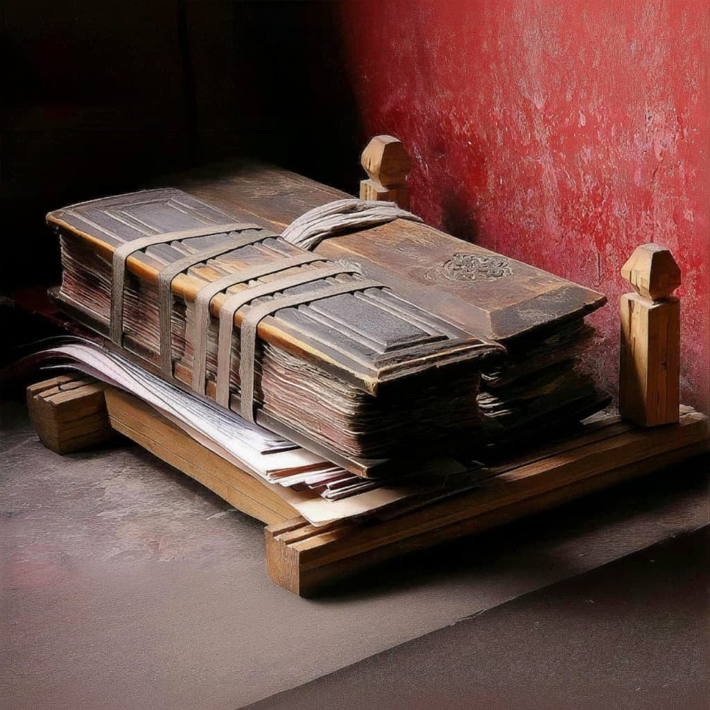 Sacred Wooden-Bound Manuscripts