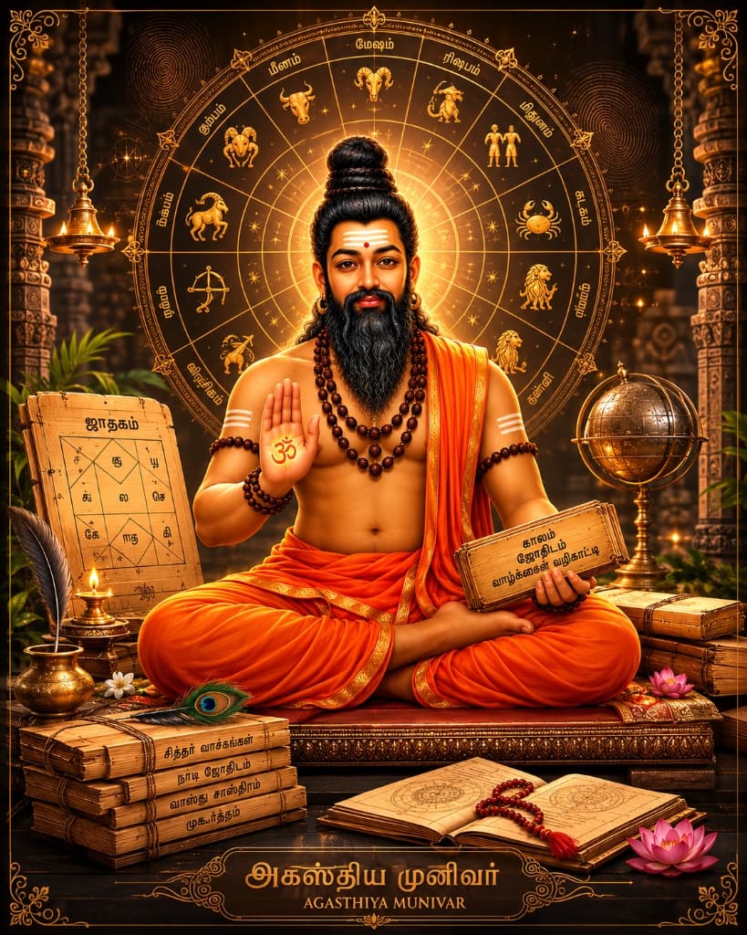Sage Agasthiyar Nadi Astrology Divine Palm Leaf Manuscripts